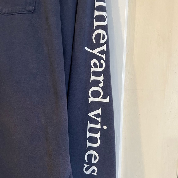 Vineyard Vines Dark Blue Cotton Shirt ICE HOCKEY size Men’s L - Picture 5 of 8